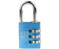 Combination Padlock, Aluminium, 31mm